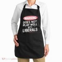 Warning Does Not Play Well With Liberals Apron thumb 2