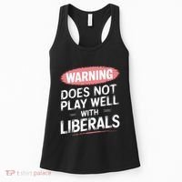 Warning Does Not Play Well With Liberals Women's Tank Top thumb 0