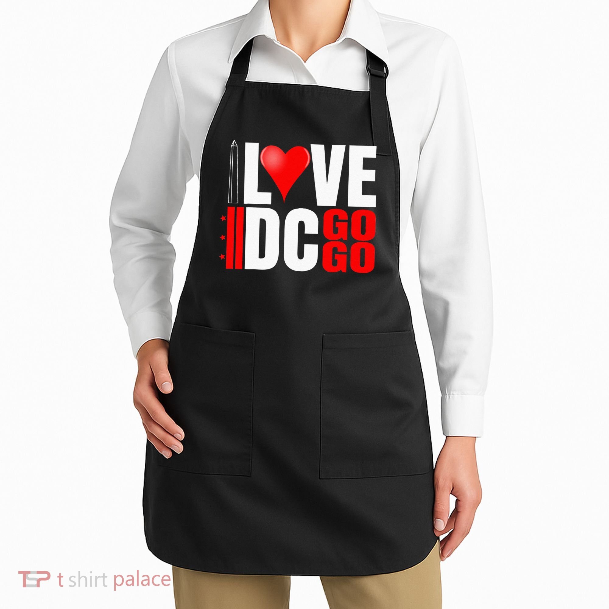 Washington DC Nations Capitol I Love Go Go Music Apron