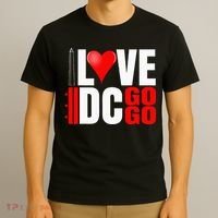Washington DC Nations Capitol I Love Go Go Music T-Shirt thumb 3