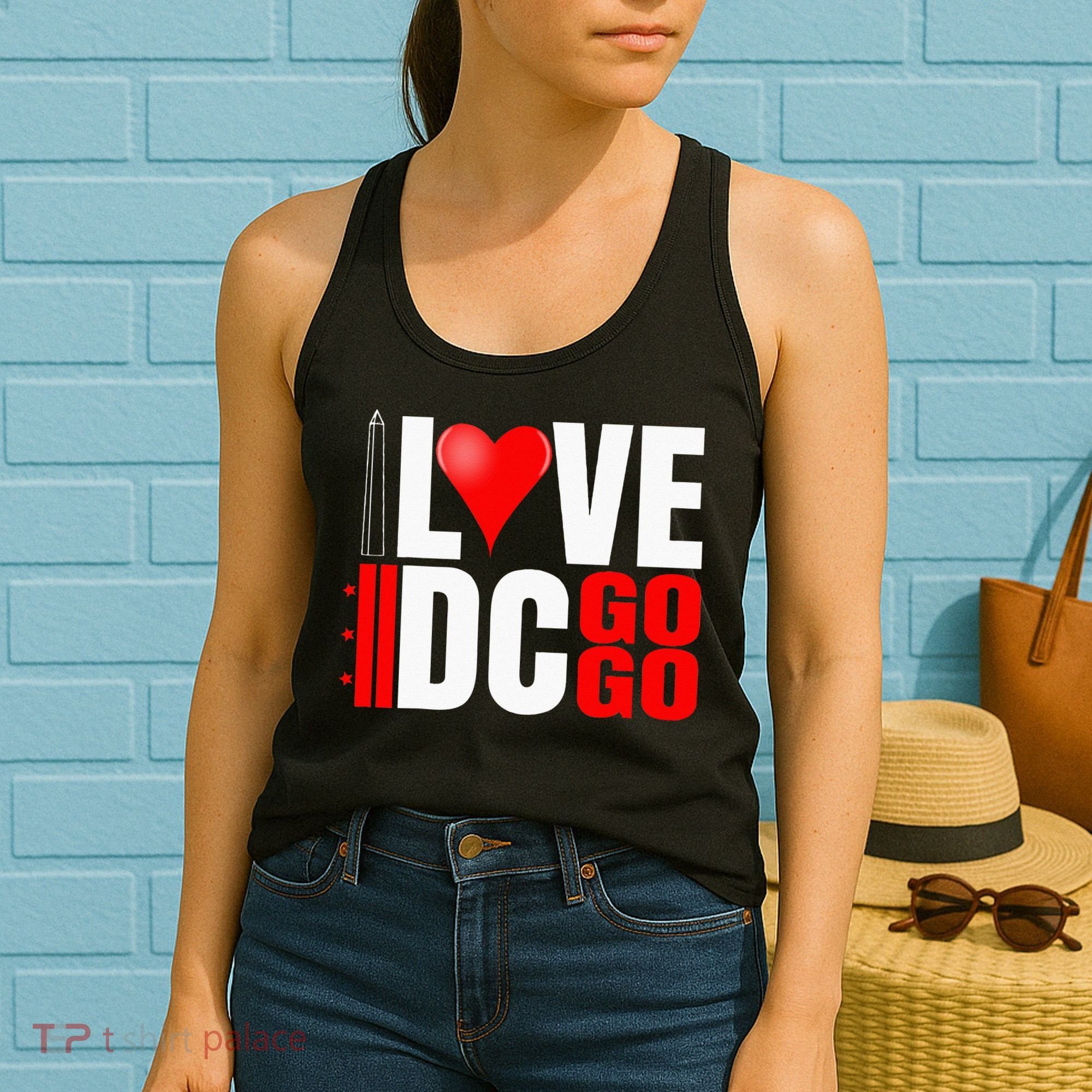 Washington DC Nations Capitol I Love Go Go Music Women's Tank Top