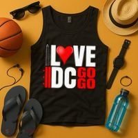 Washington DC Nations Capitol I Love Go Go Music Tank Top thumb 4