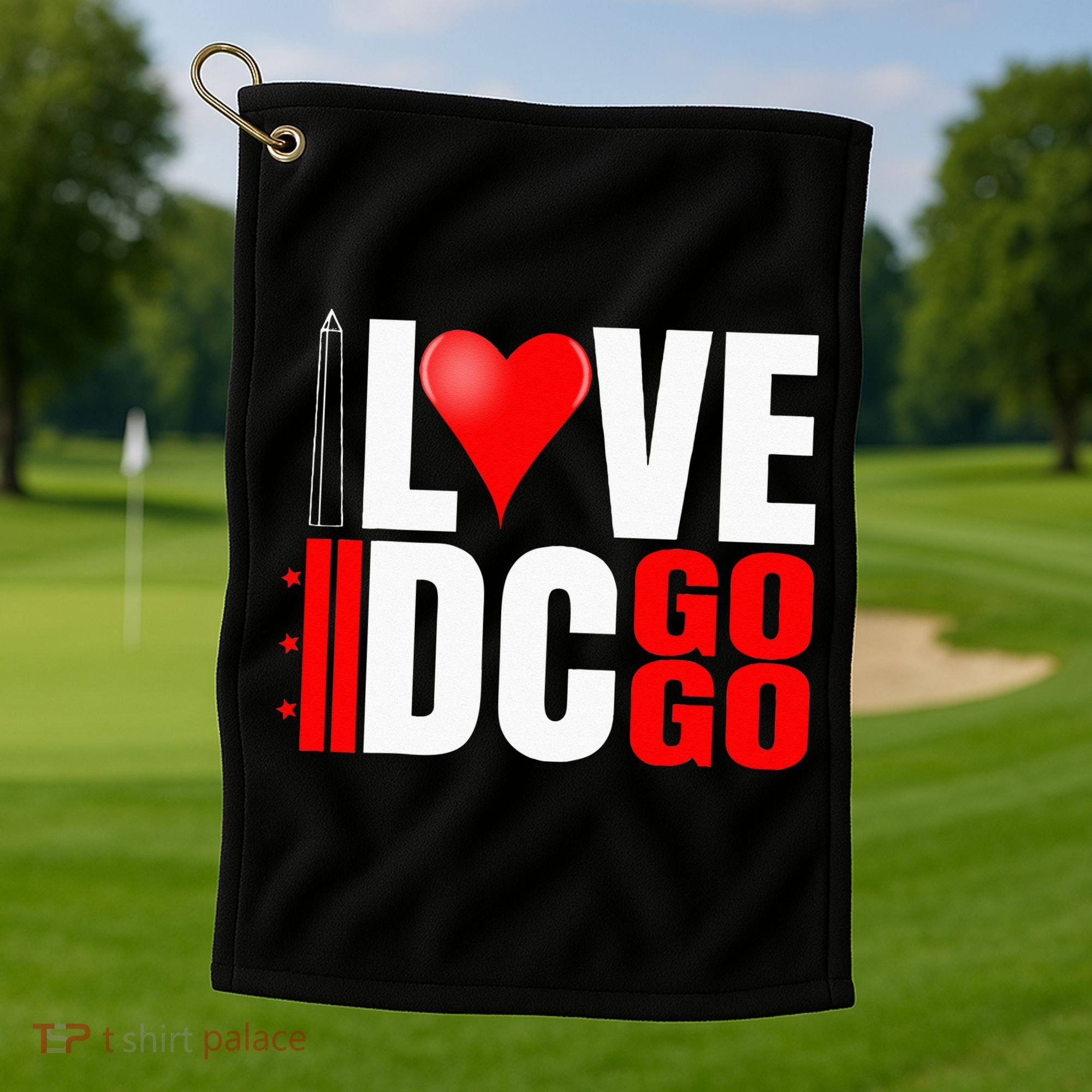 Washington DC Nations Capitol I Love Go Go Music Golf Towel