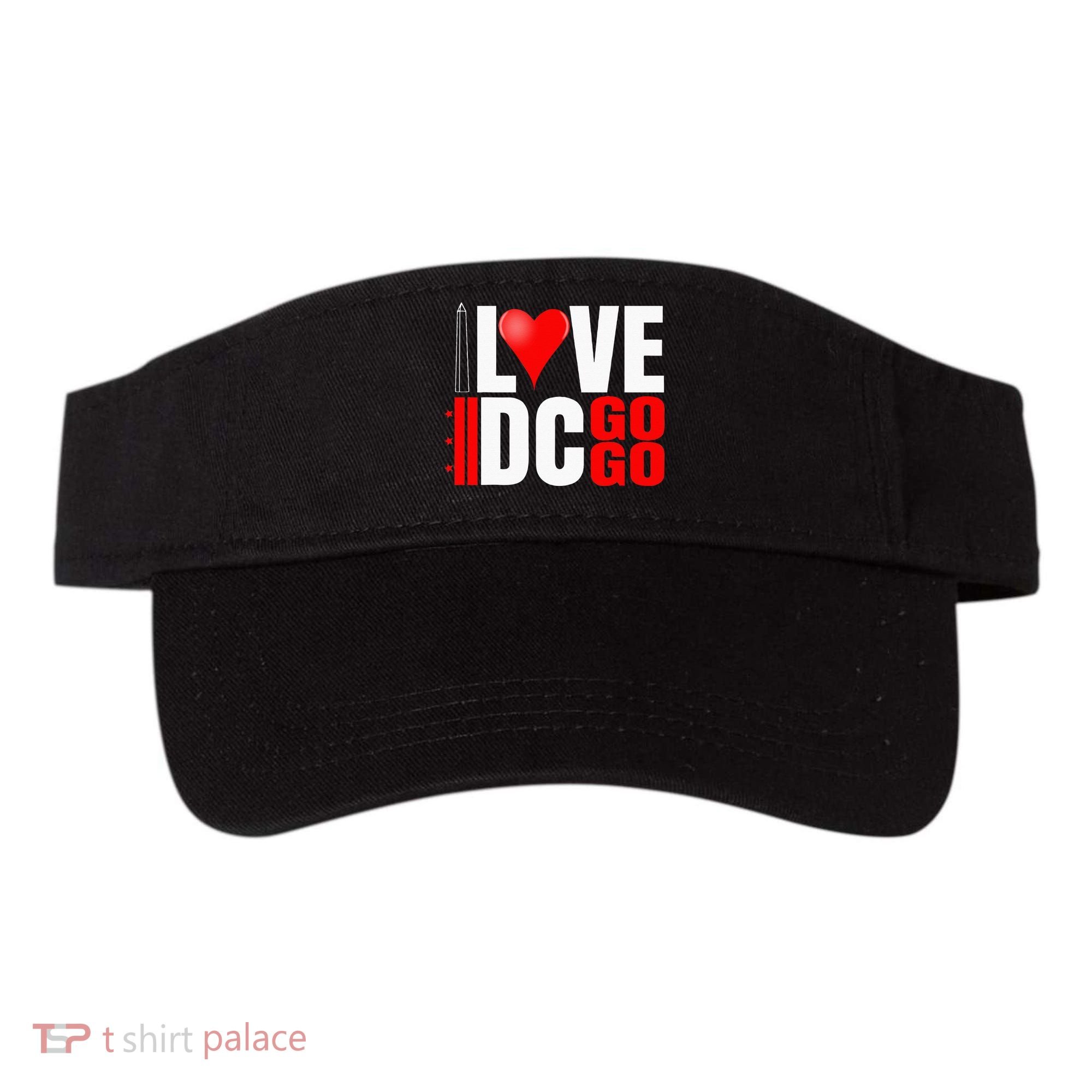 Washington DC Nations Capitol I Love Go Go Music Visor