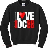 Washington DC Nations Capitol I Love Go Go Music Kids Sweatshirt thumb 0