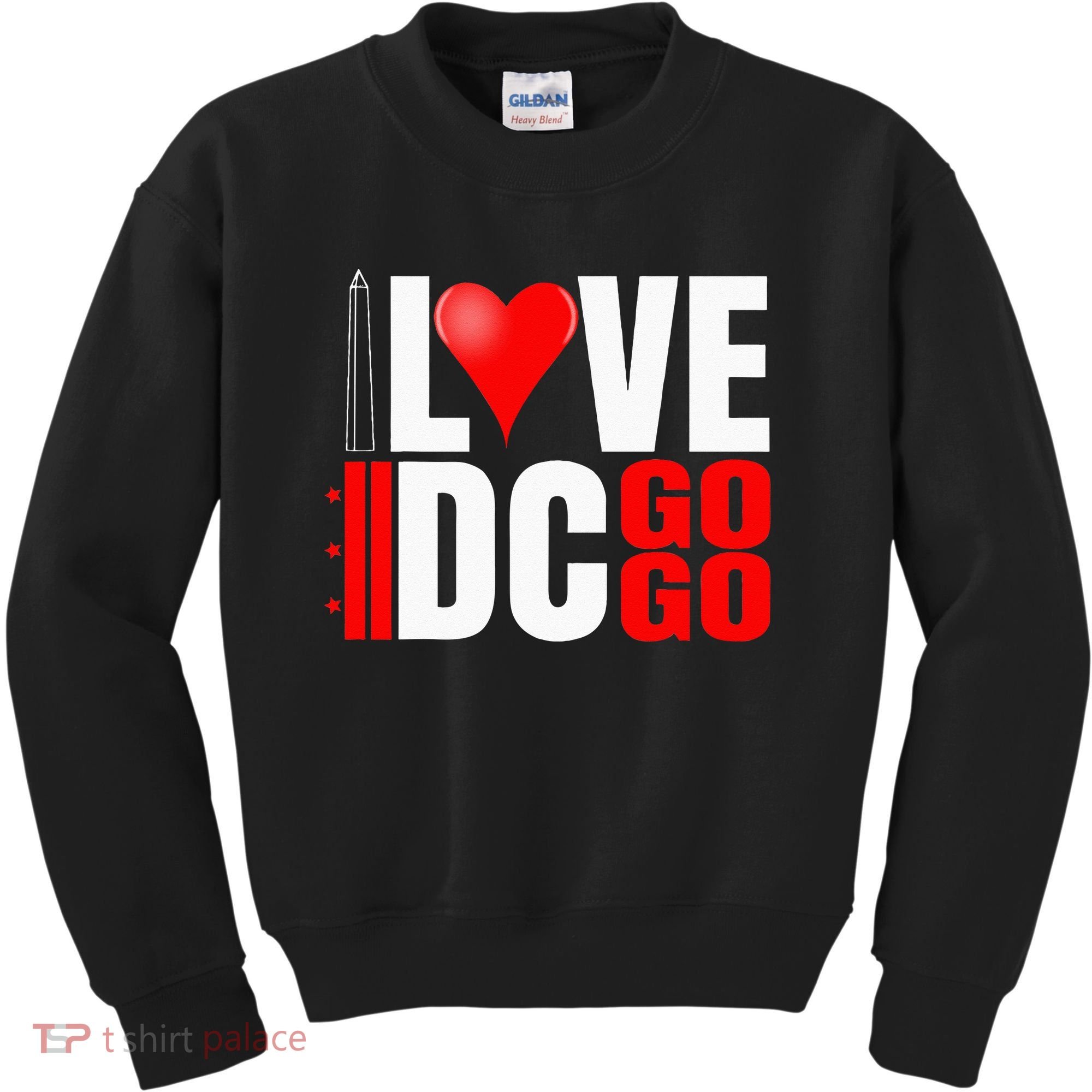 Washington DC Nations Capitol I Love Go Go Music Kids Sweatshirt