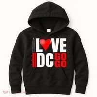 Washington DC Nations Capitol I Love Go Go Music Kids Hoodie thumb 0
