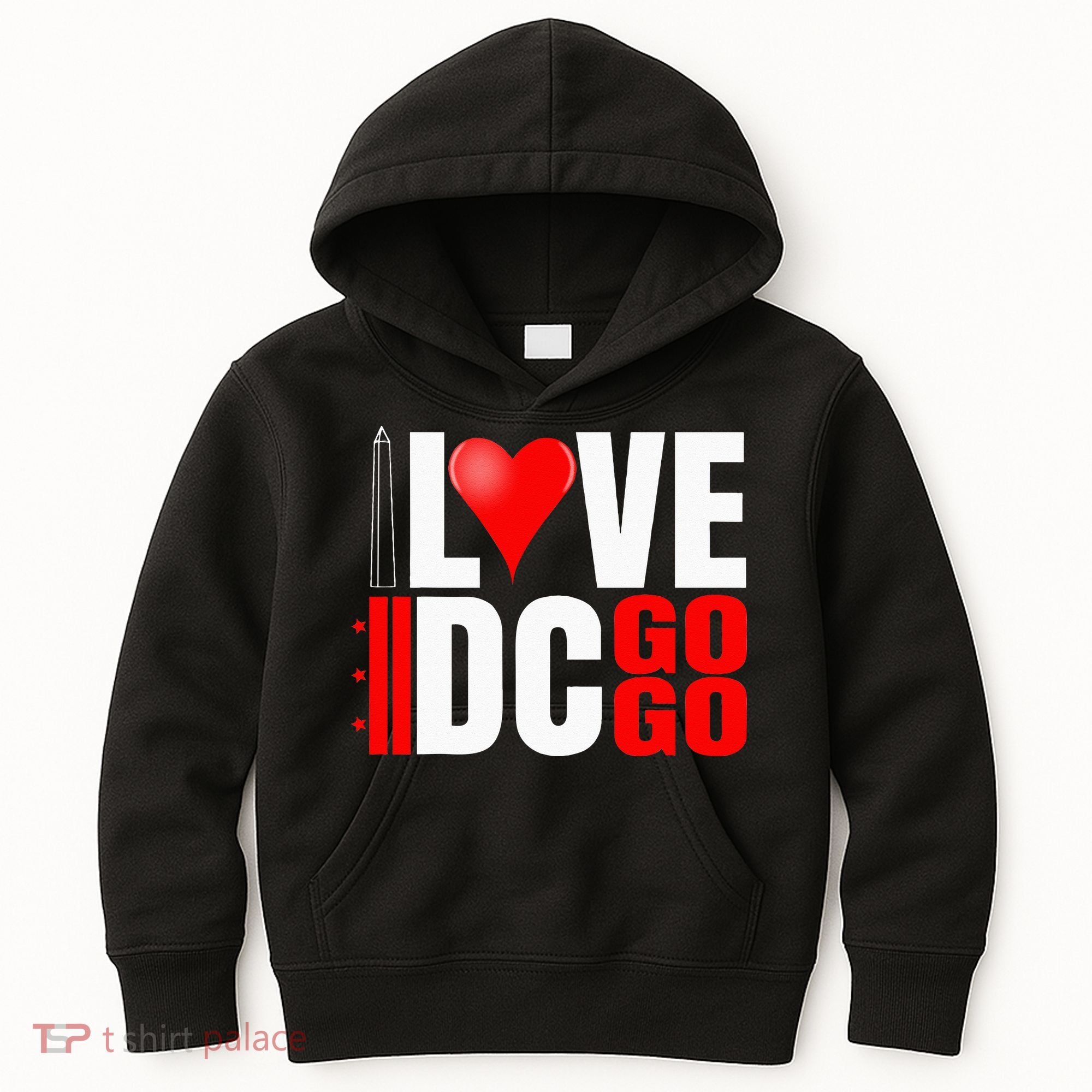 Washington DC Nations Capitol I Love Go Go Music Kids Hoodie