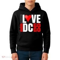 Washington DC Nations Capitol I Love Go Go Music Kids Hoodie thumb 4