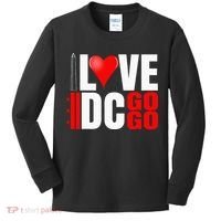 Washington DC Nations Capitol I Love Go Go Music Kids Long Sleeve Shirt thumb 0