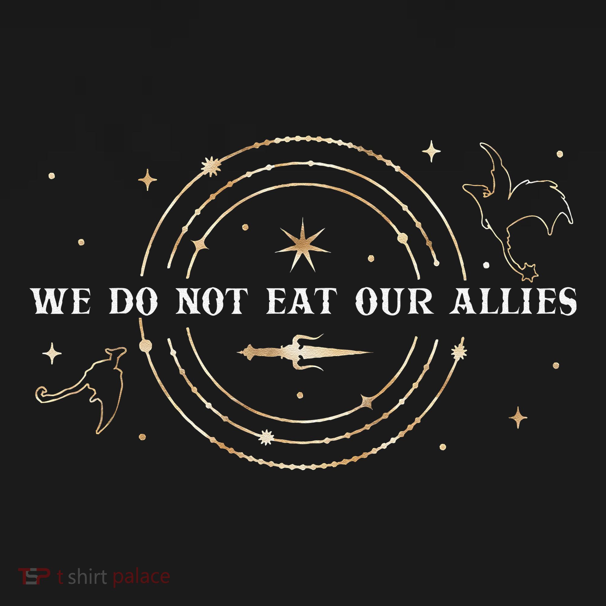 We Do Not Eat Our Allies Dragon Rider Wing Book Bookish Gift T-Shirt