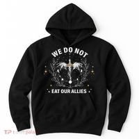 We Do Not Eat Our Allies Dragon Rider 4th Wing Book Bookish Hoodie thumb 0