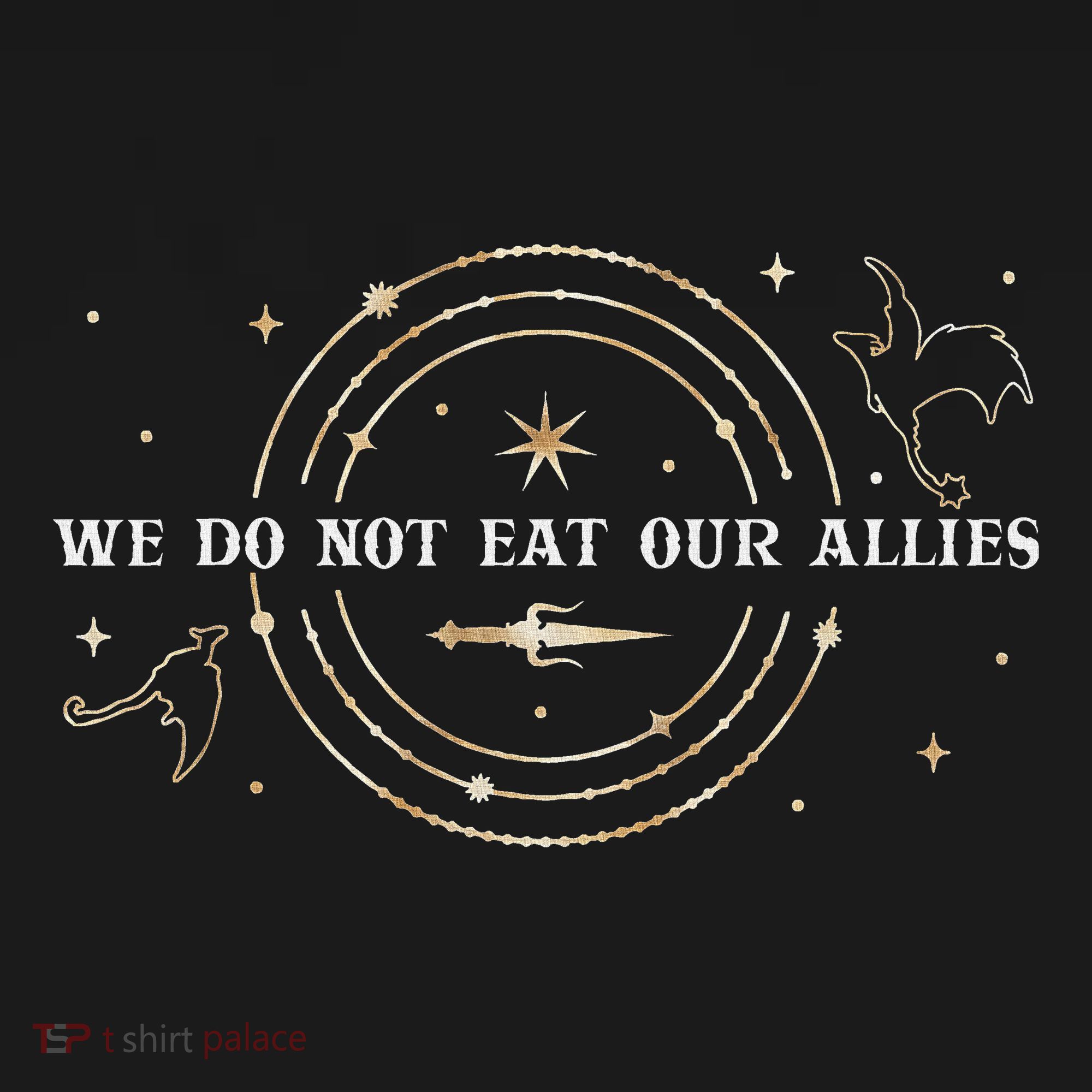 We Do Not Eat Our Allies Dragon Rider Wing Book Bookish Sweatshirt