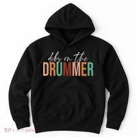 Wife Dibs On The Drummer Funny Drummer  Hoodie thumb 0