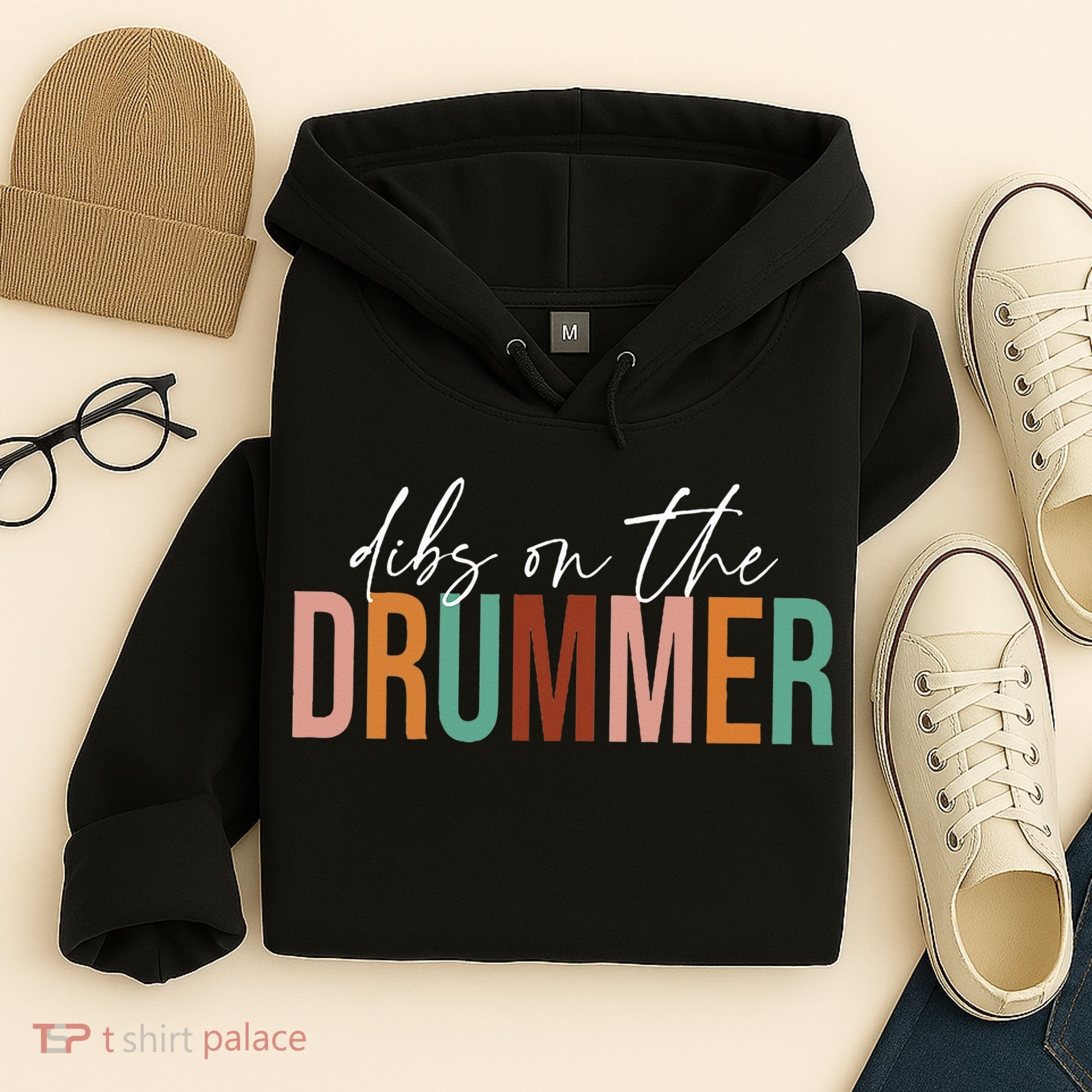 Wife Dibs On The Drummer Funny Drummer  Hoodie