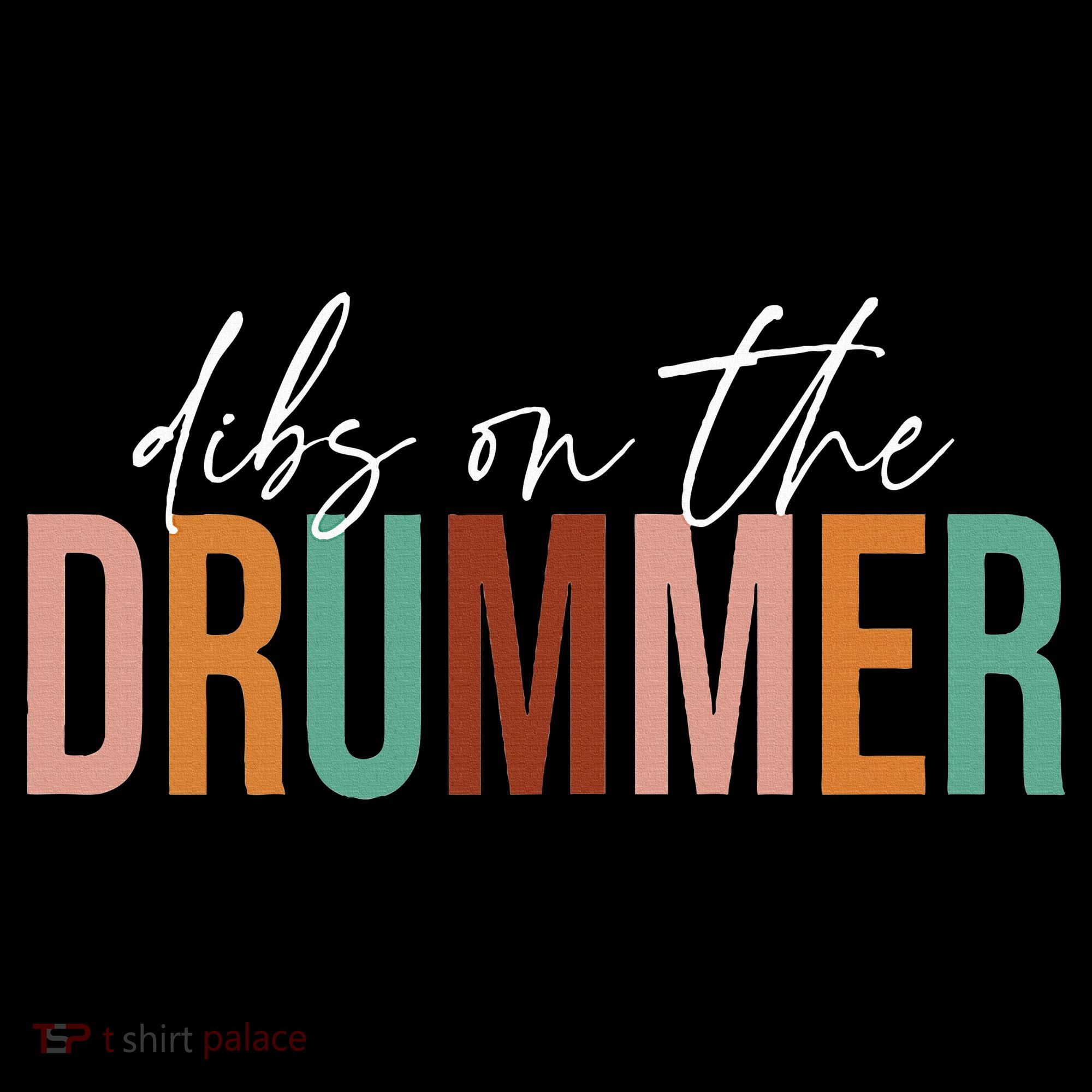 Wife Dibs On The Drummer Funny Drummer  Women's Hoodie