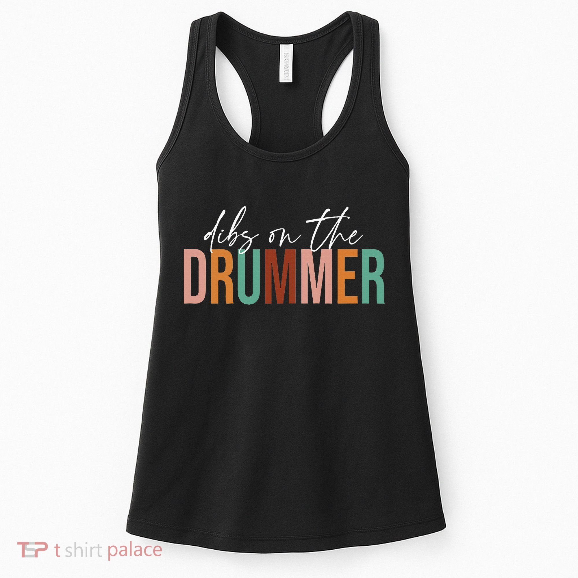 Wife Dibs On The Drummer Funny Drummer  Women's Tank Top