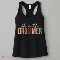 Wife Dibs On The Drummer Funny Drummer  Women's Tank Top thumb 3