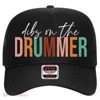 Wife Dibs On The Drummer Funny Drummer  Hat thumb 0