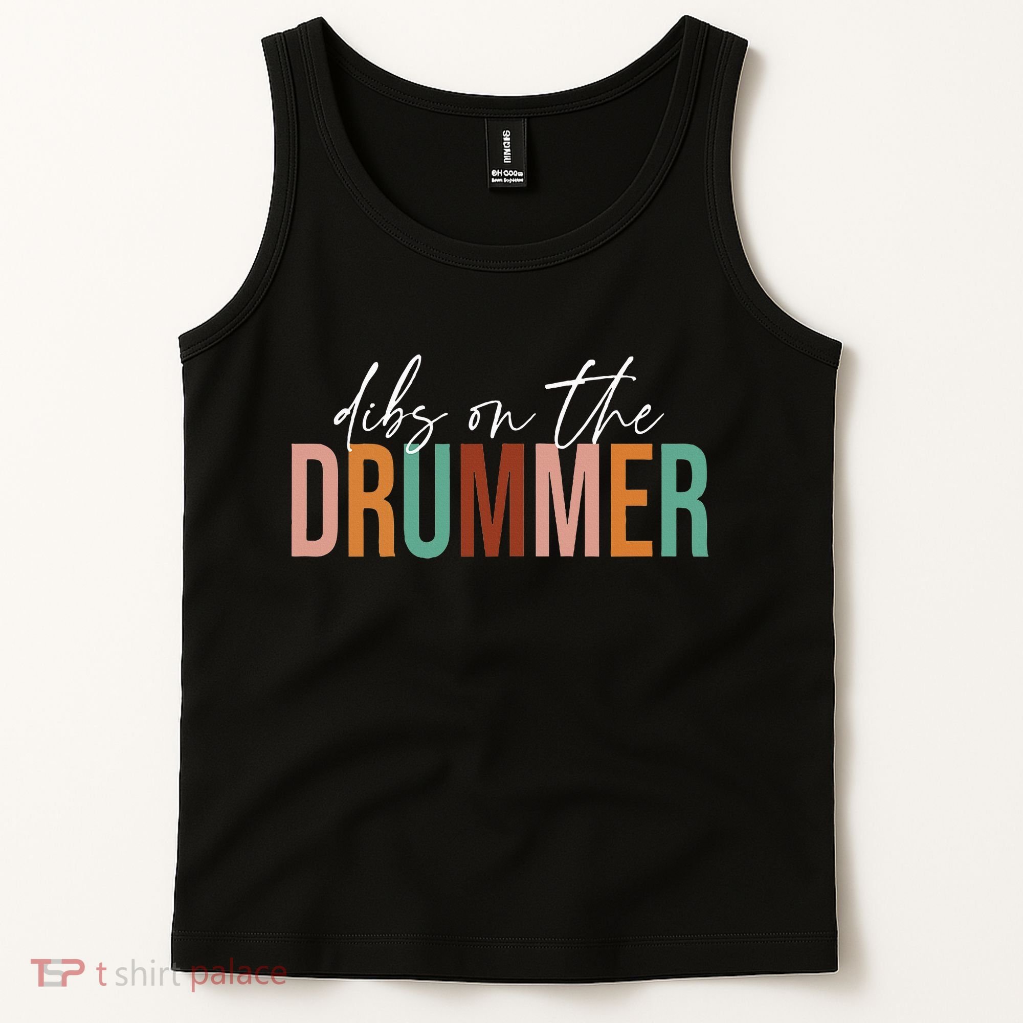 Wife Dibs On The Drummer Funny Drummer  Tank Top