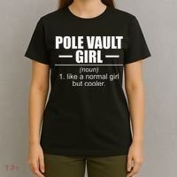 Womens Definition Pole Vault Girl Athlete High Jump Gift Vaulting T-Shirt thumb 4