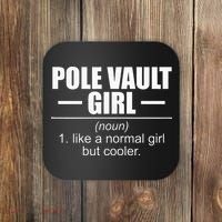 Womens Definition Pole Vault Girl Athlete High Jump Gift Vaulting Coaster thumb 0