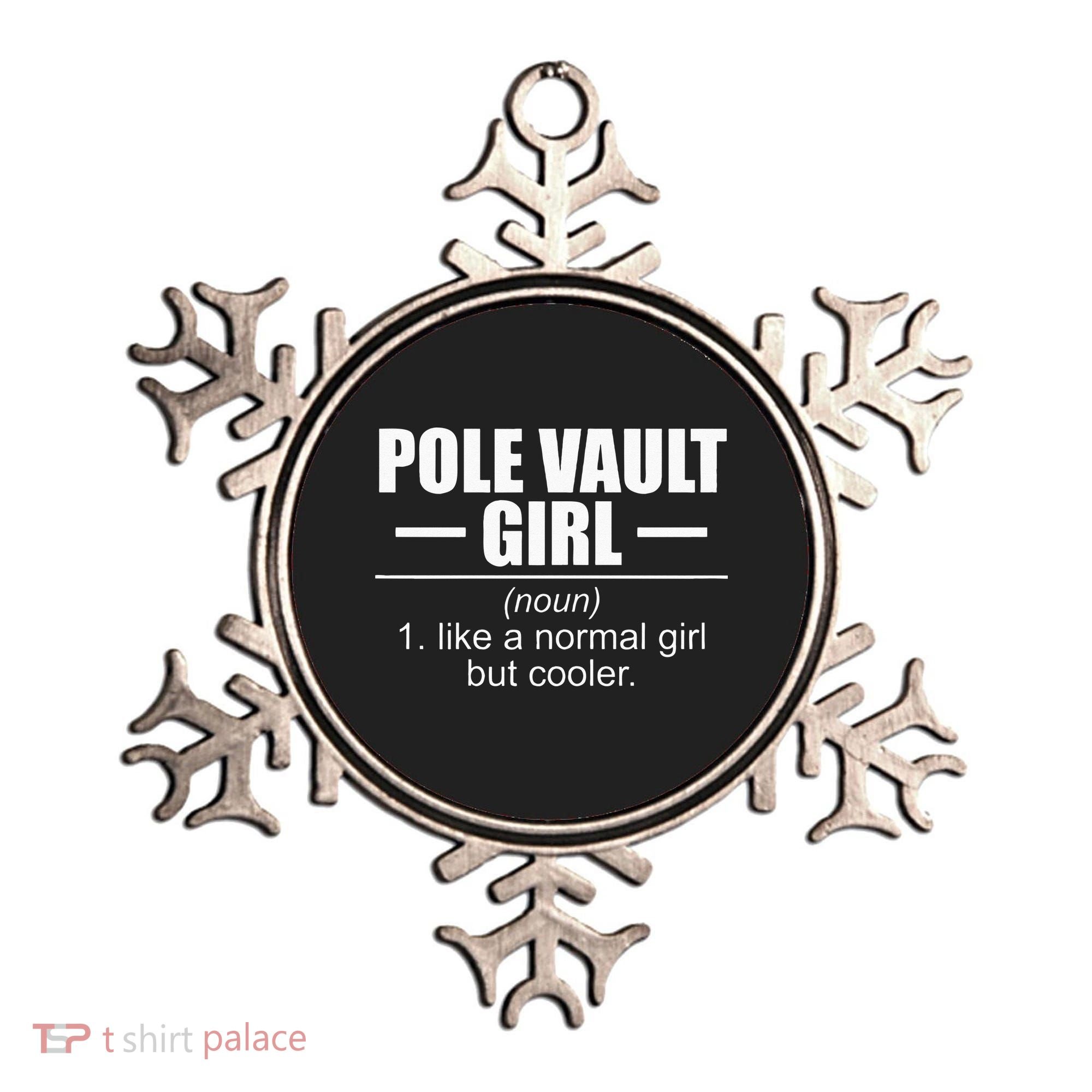 Womens Definition Pole Vault Girl Athlete High Jump Gift Vaulting Ornament