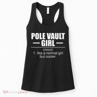 Womens Definition Pole Vault Girl Athlete High Jump Gift Vaulting Women's Tank Top thumb 0