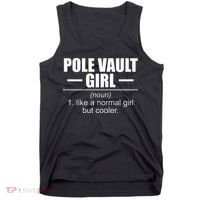Womens Definition Pole Vault Girl Athlete High Jump Gift Vaulting Tank Top thumb 0