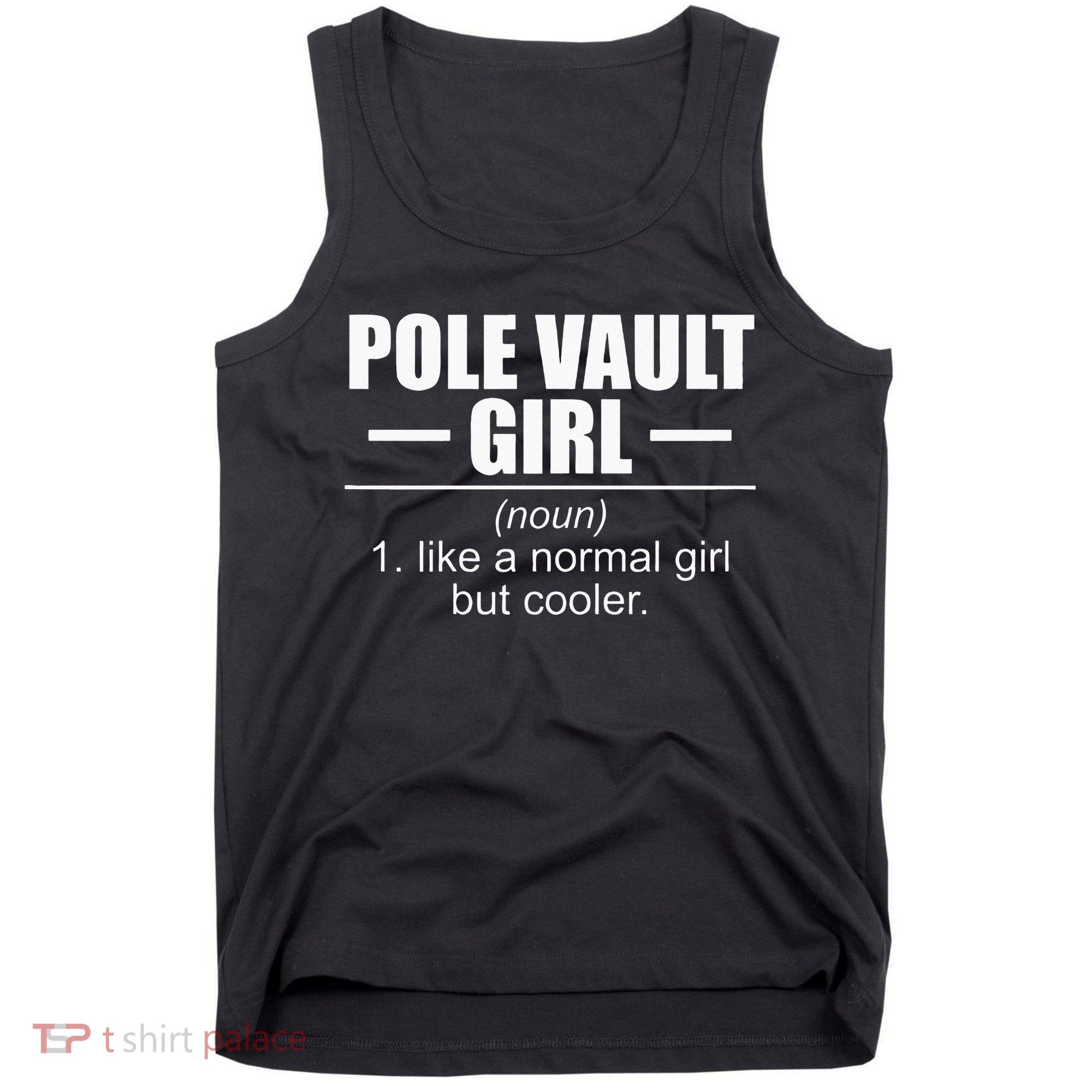 Womens Definition Pole Vault Girl Athlete High Jump Gift Vaulting Tank Top