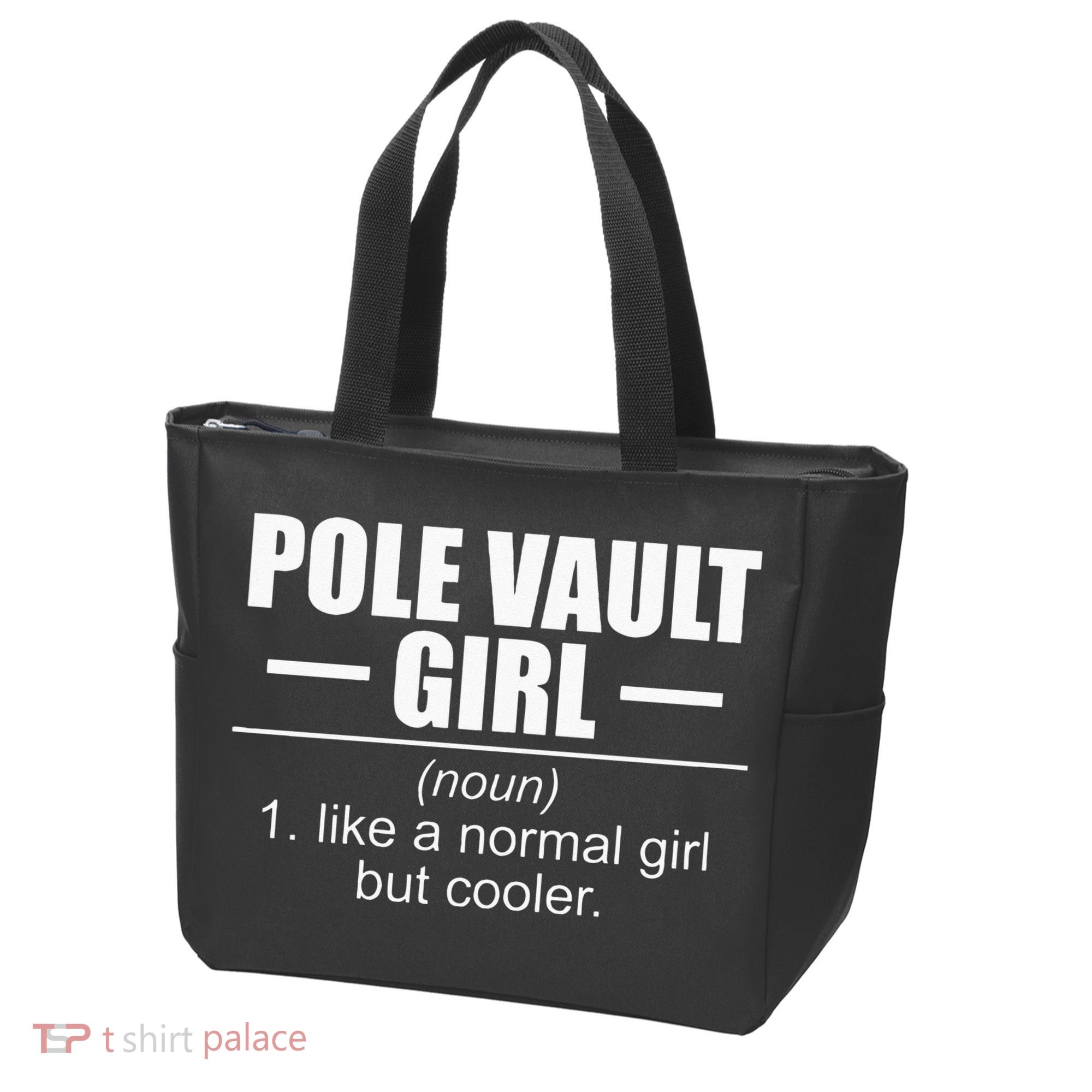 Womens Definition Pole Vault Girl Athlete High Jump Gift Vaulting Tote Bag