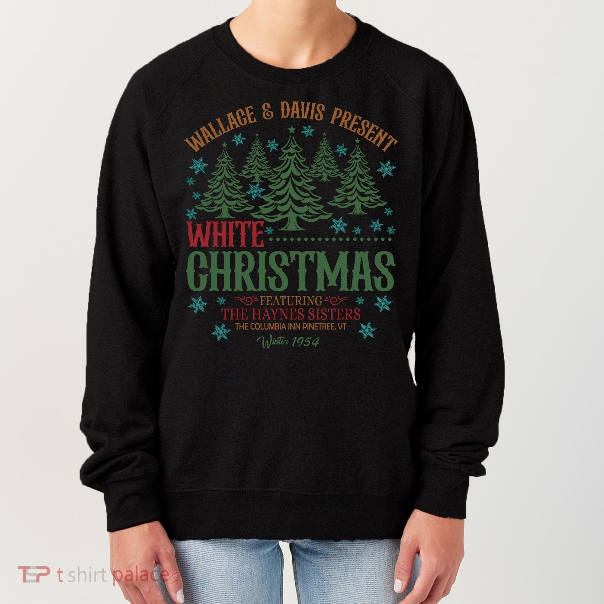 Wallace & David Present White Christmas Wallace & David Christmas M Women's Sweatshirt