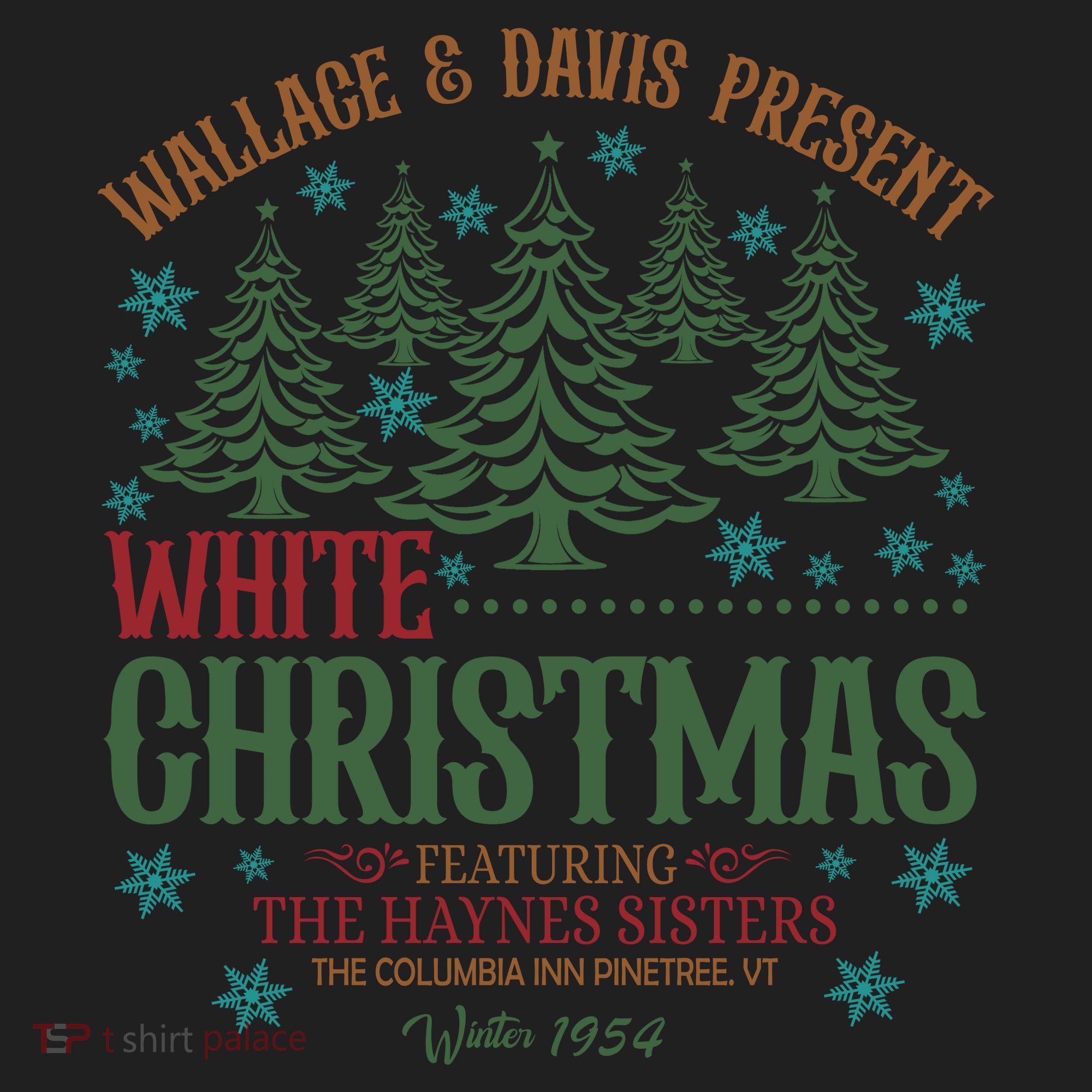 Wallace & David Present White Christmas Wallace & David Christmas M Women's Sweatshirt