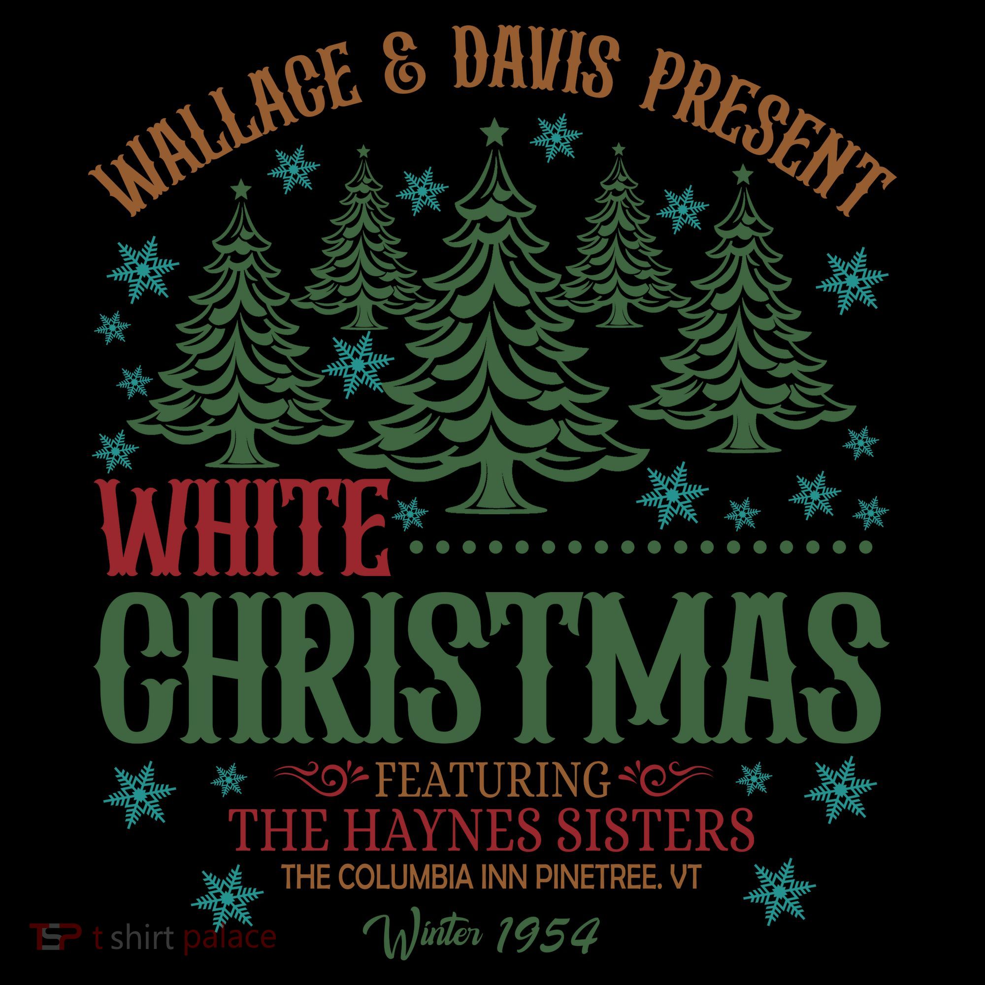 Wallace & David Present White Christmas Wallace & David Christmas M Coaster