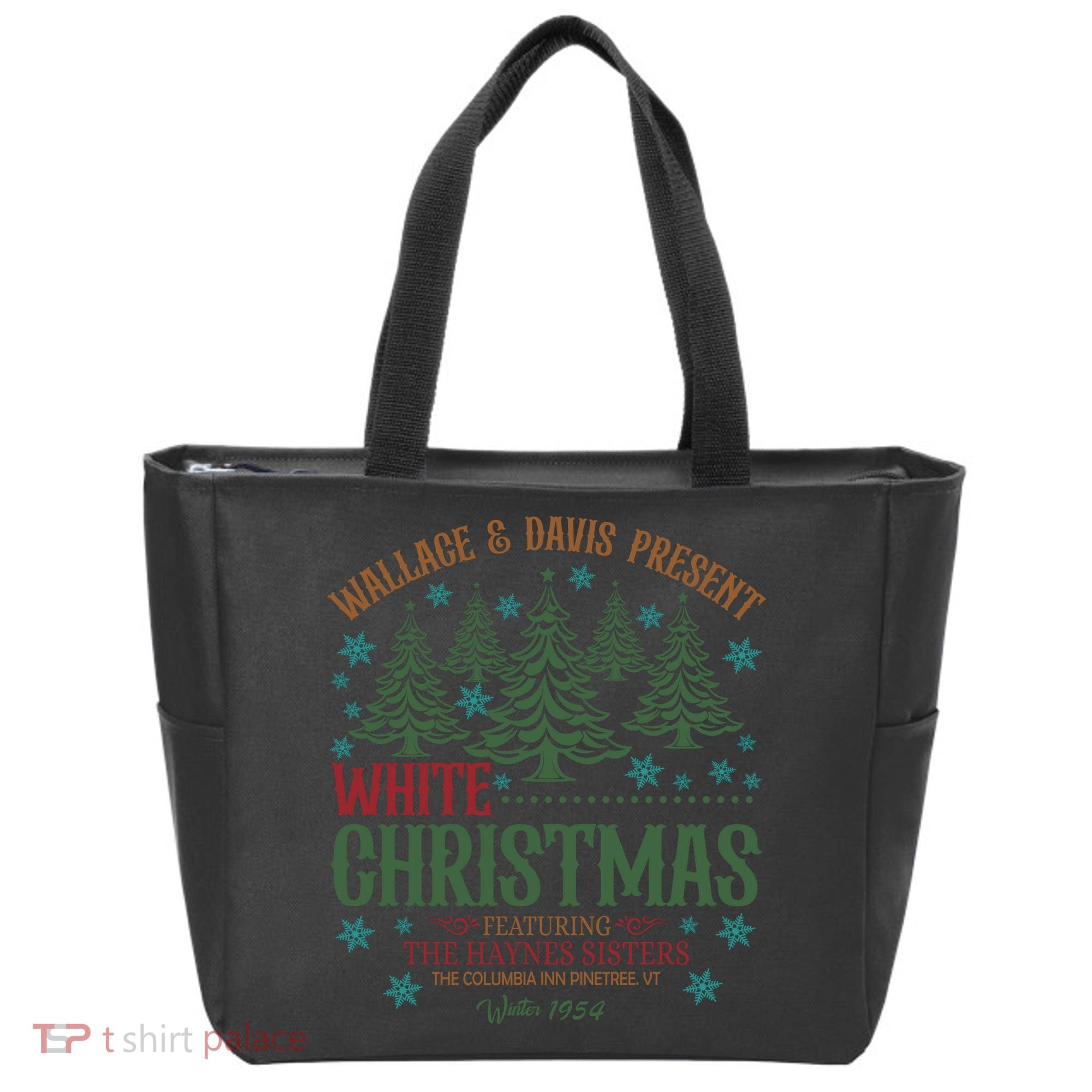 Wallace & David Present White Christmas Wallace & David Christmas M Tote Bag