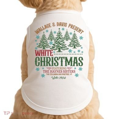 Wallace & David Present White Christmas Wallace & David Christmas M Doggie Tank