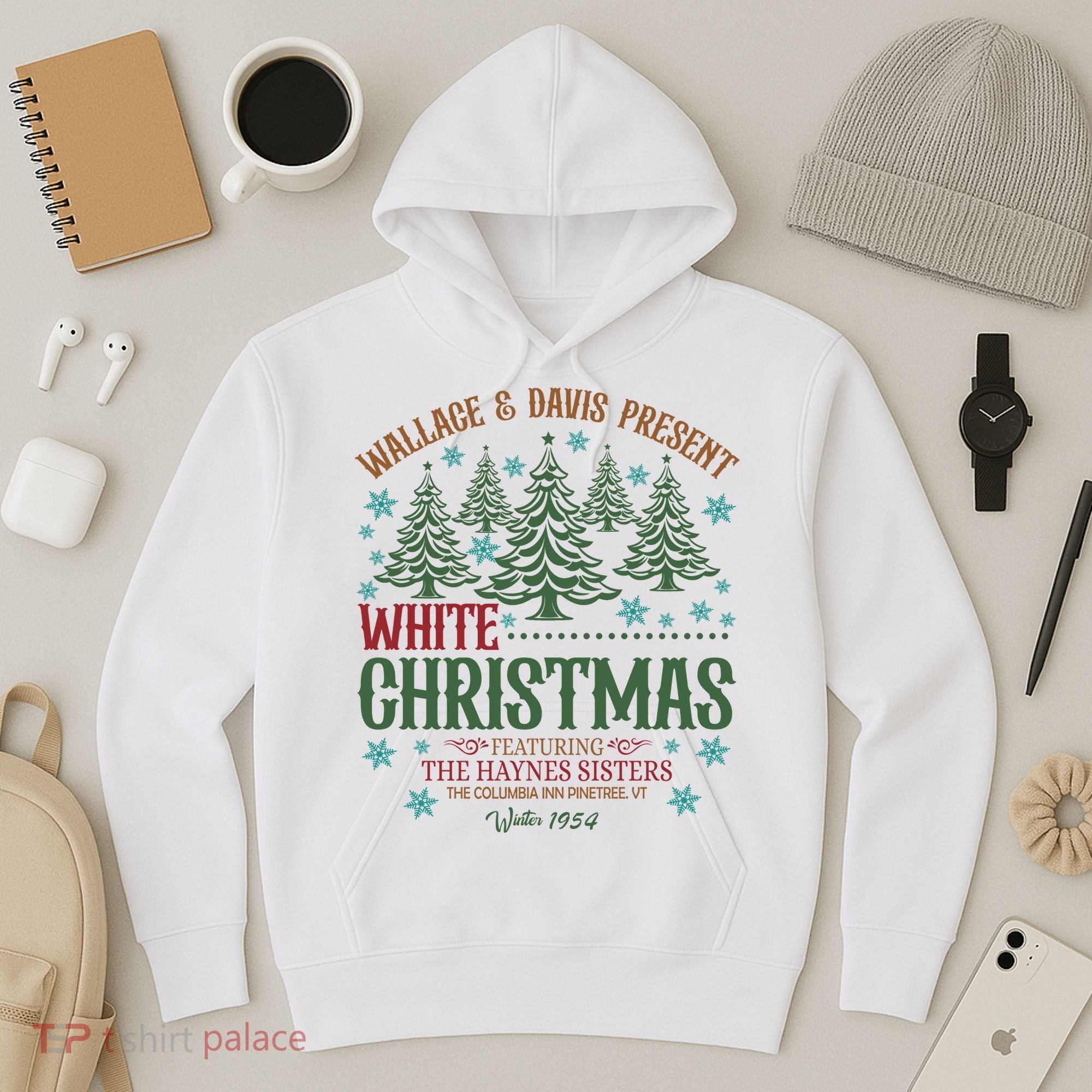 Wallace & David Present White Christmas Wallace & David Christmas M Hoodie