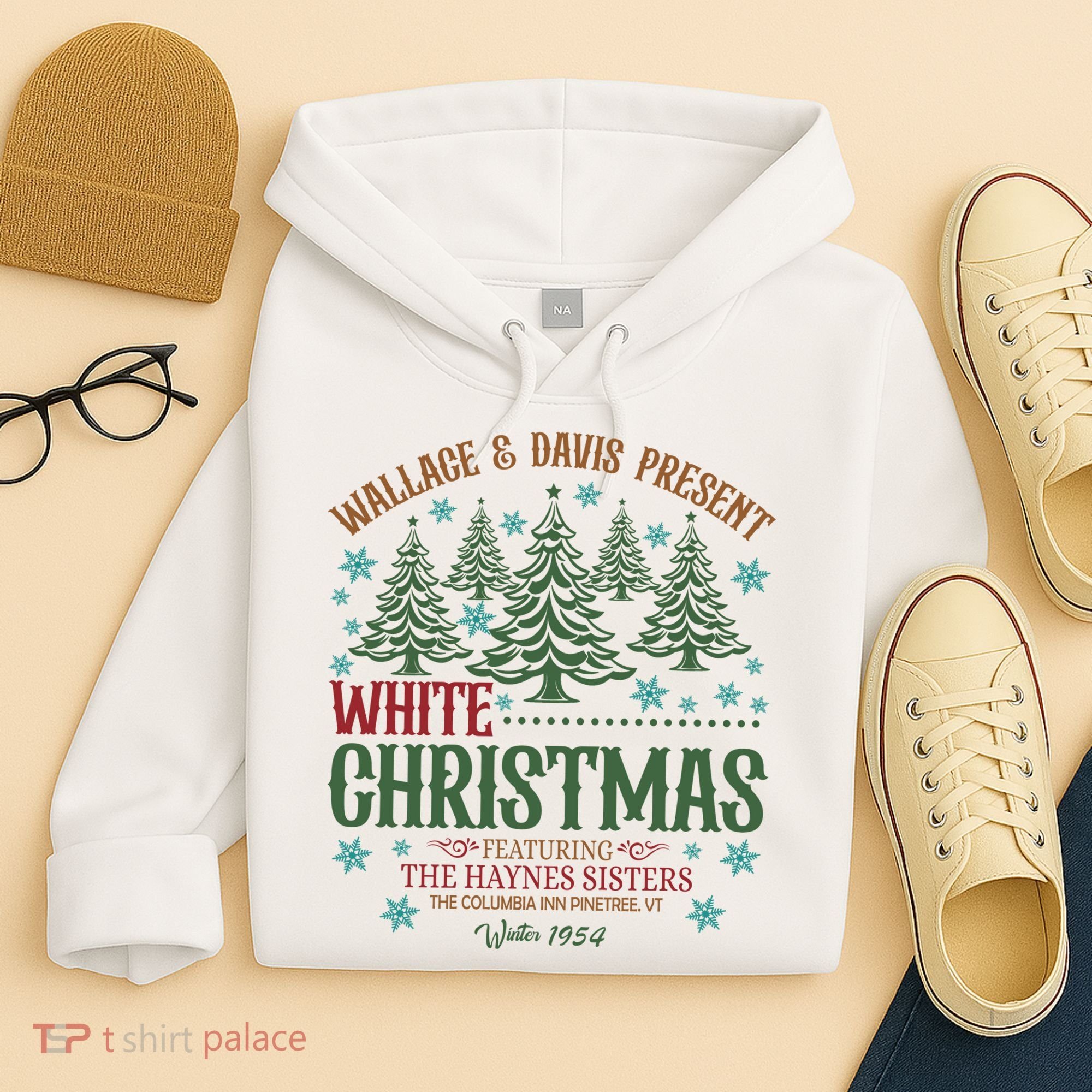Wallace & David Present White Christmas Wallace & David Christmas M Hoodie