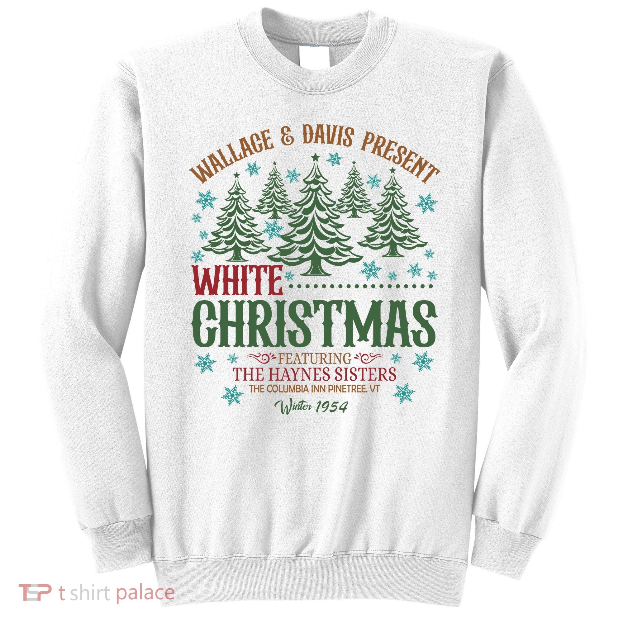 Wallace & David Present White Christmas Wallace & David Christmas M Sweatshirt