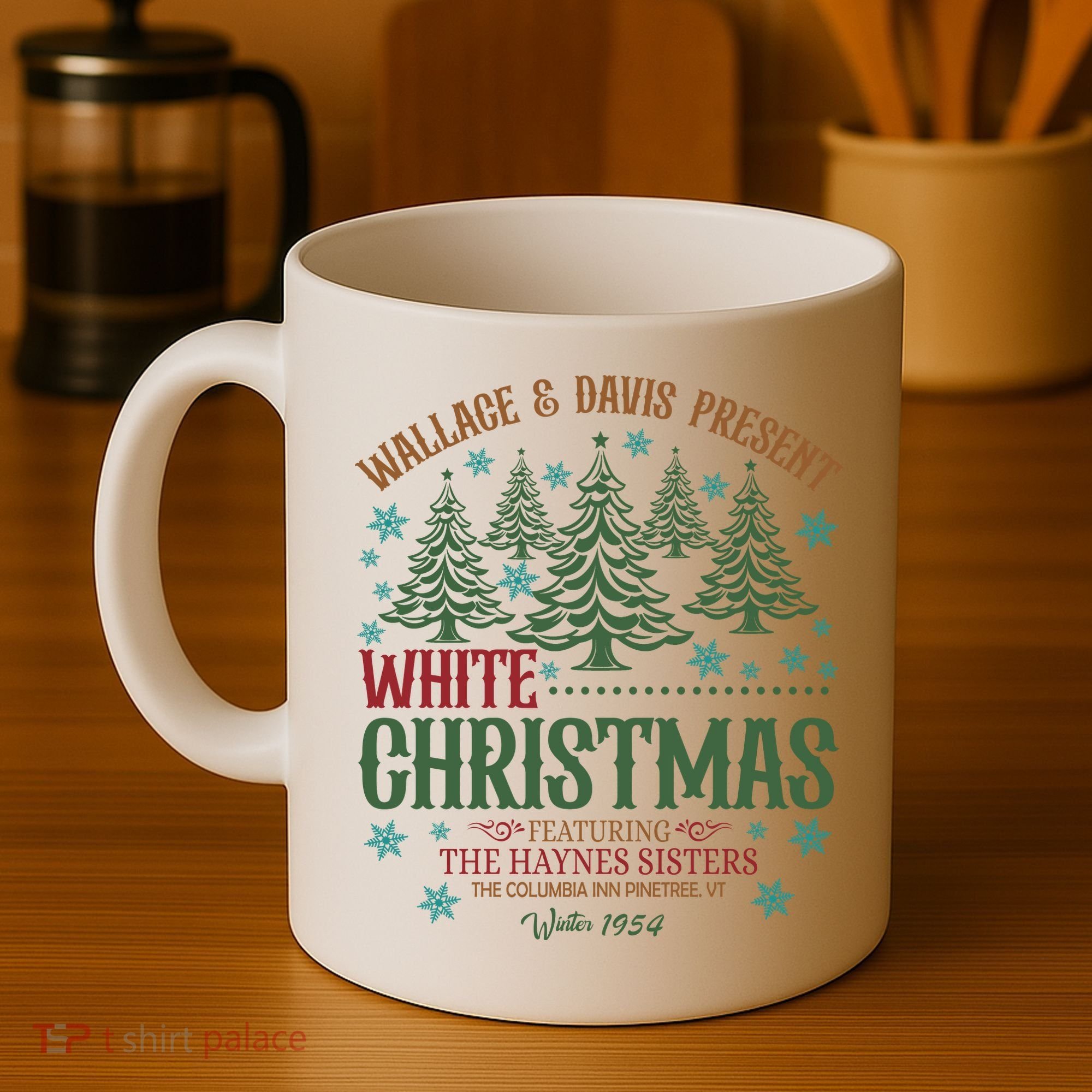 Wallace & David Present White Christmas Wallace & David Christmas M Coffee Mug