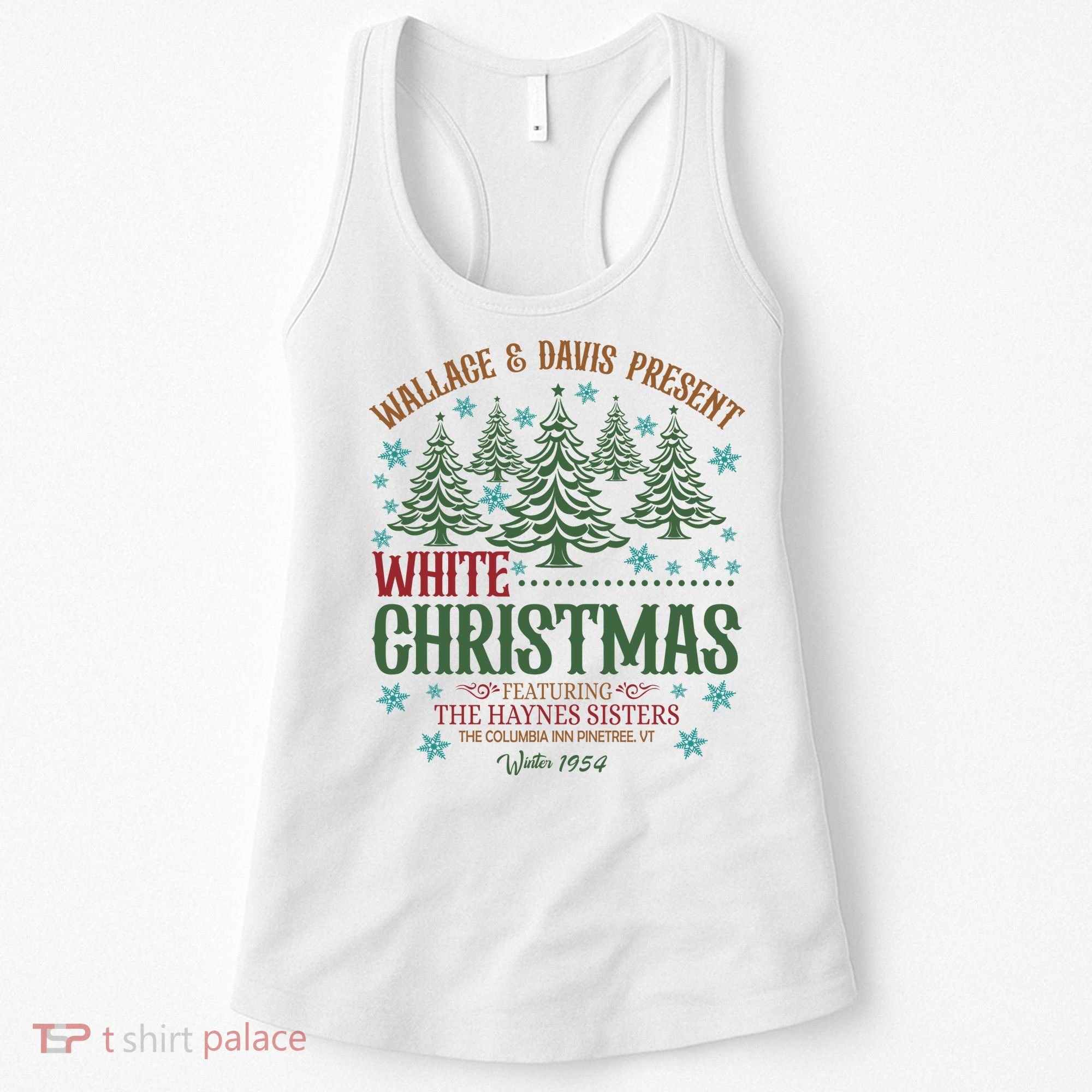 Wallace & David Present White Christmas Wallace & David Christmas M Women's Tank Top