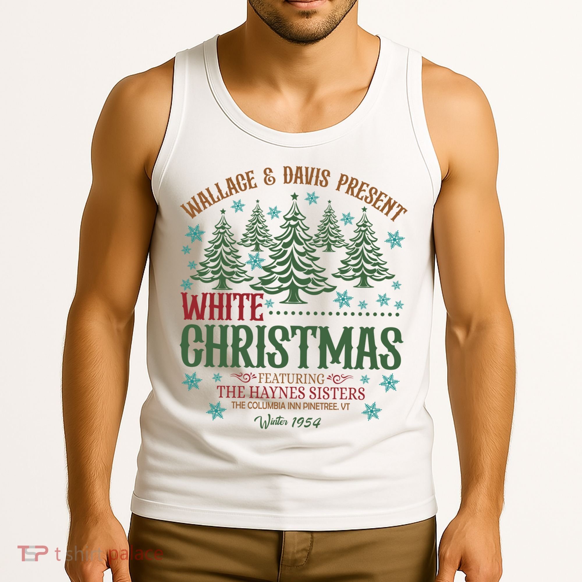 Wallace & David Present White Christmas Wallace & David Christmas M Tank Top