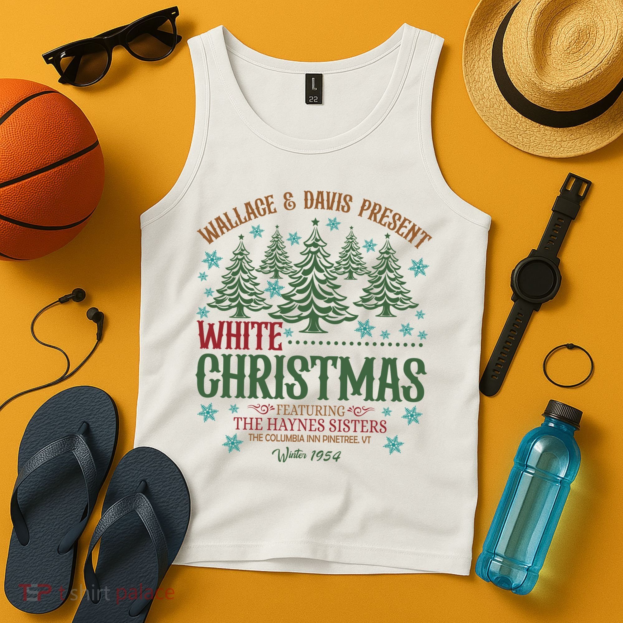Wallace & David Present White Christmas Wallace & David Christmas M Tank Top