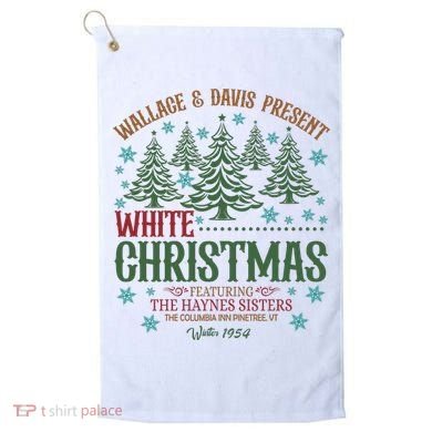 Wallace & David Present White Christmas Wallace & David Christmas M Golf Towel