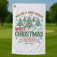 Wallace & David Present White Christmas Wallace & David Christmas M Golf Towel thumb 1