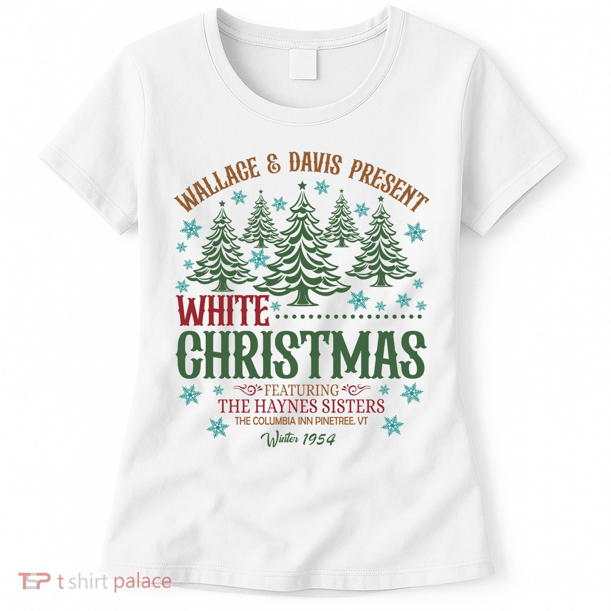 Wallace & David Present White Christmas Wallace & David Christmas M Women's T-Shirt