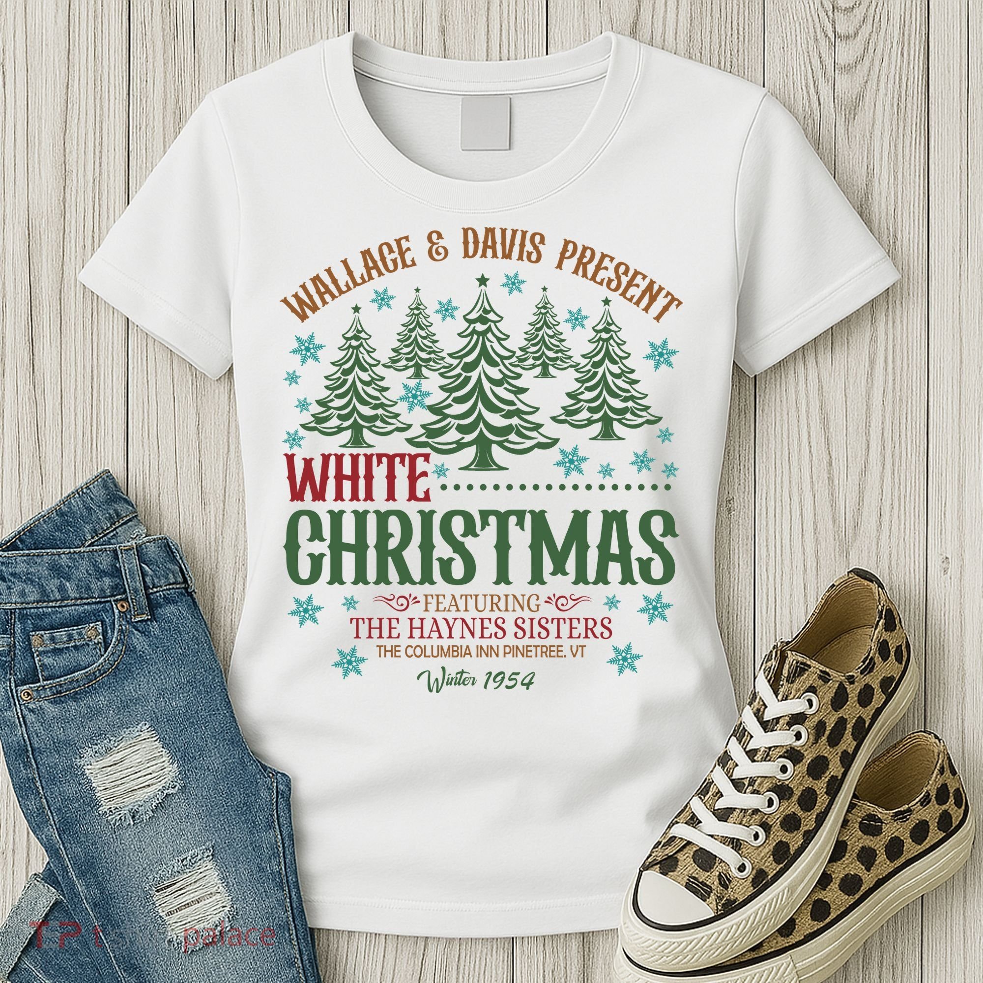 Wallace & David Present White Christmas Wallace & David Christmas M Women's T-Shirt