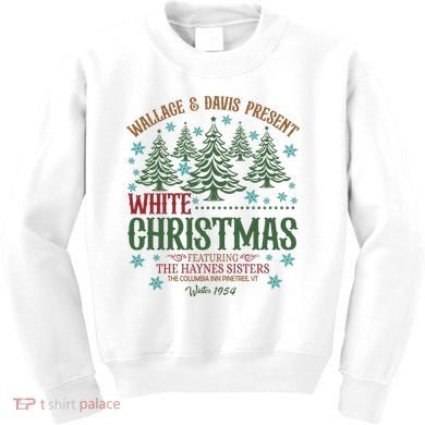 Wallace & David Present White Christmas Wallace & David Christmas M Kids Sweatshirt