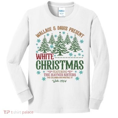 Wallace & David Present White Christmas Wallace & David Christmas M Kids Long Sleeve Shirt