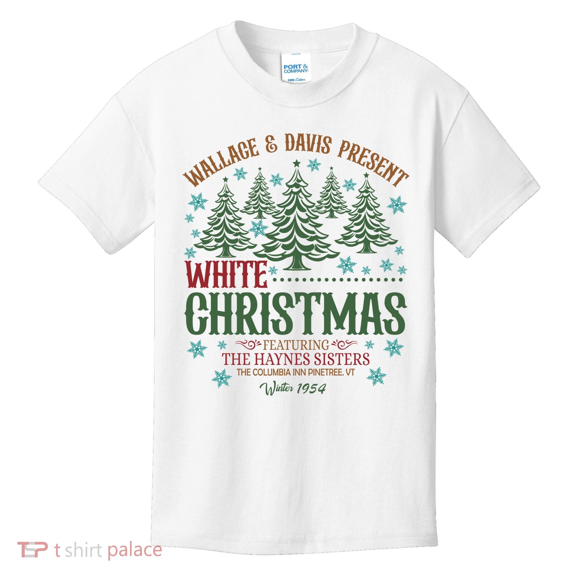 Wallace & David Present White Christmas Wallace & David Christmas M Kids T-Shirt